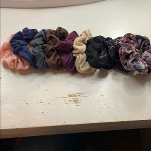 Set of 9 scrunchies never worn